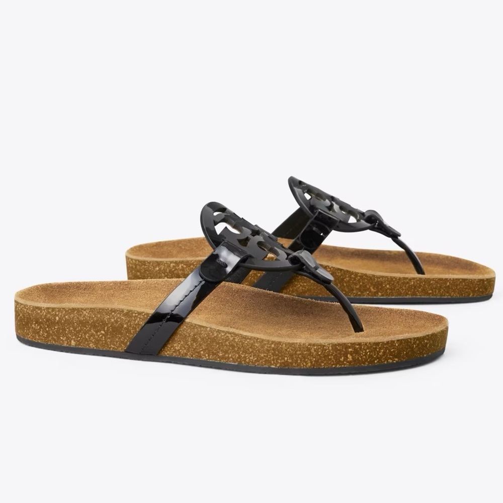 Tory Burch Miller Cloud - black patent leather